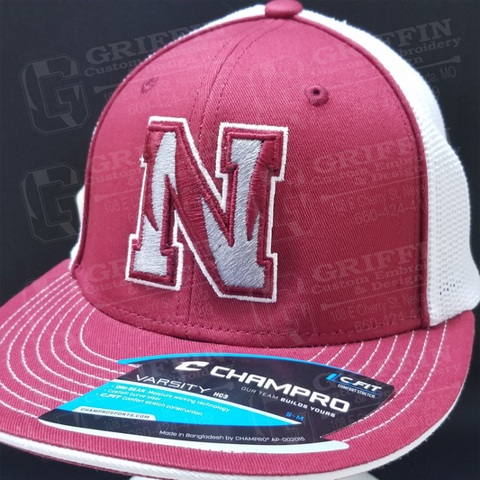 3D Embroidered Varsity Fitted Cap - Nevada Tigers