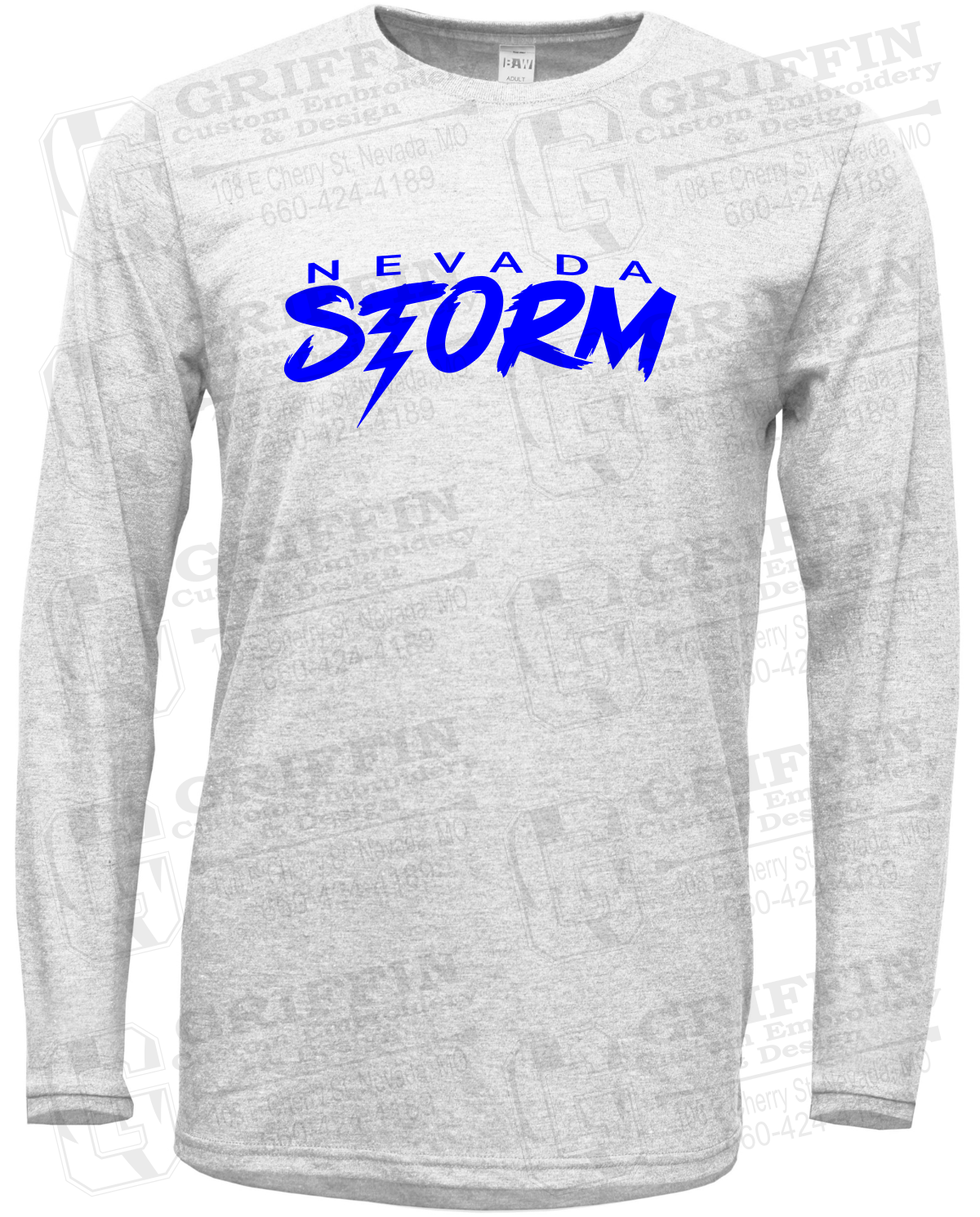 Soft-Tek Long Sleeve T-Shirt - Basketball - Nevada Storm