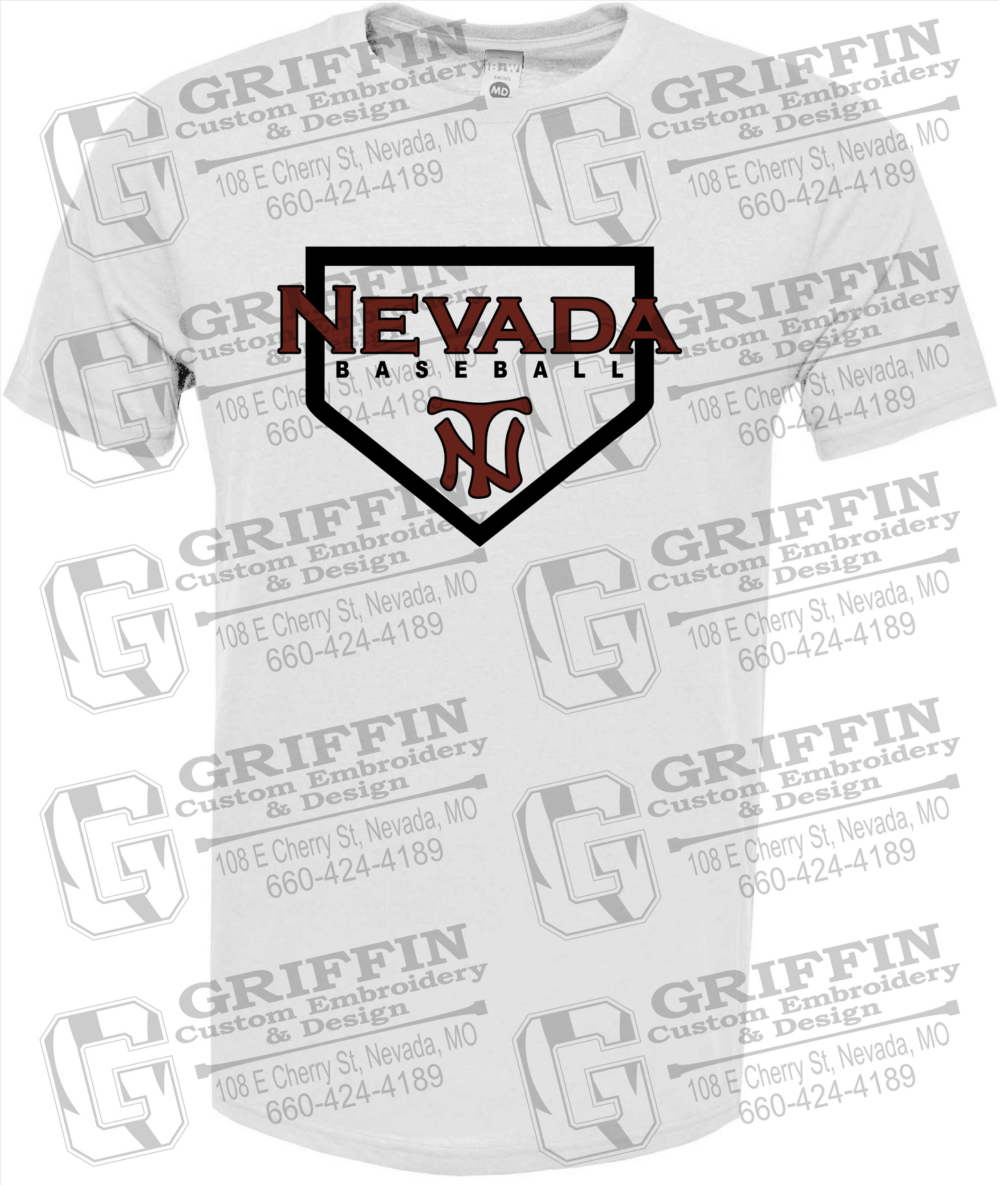 Nevada Tigers 21-S Short Sleeve T-Shirt - Baseball