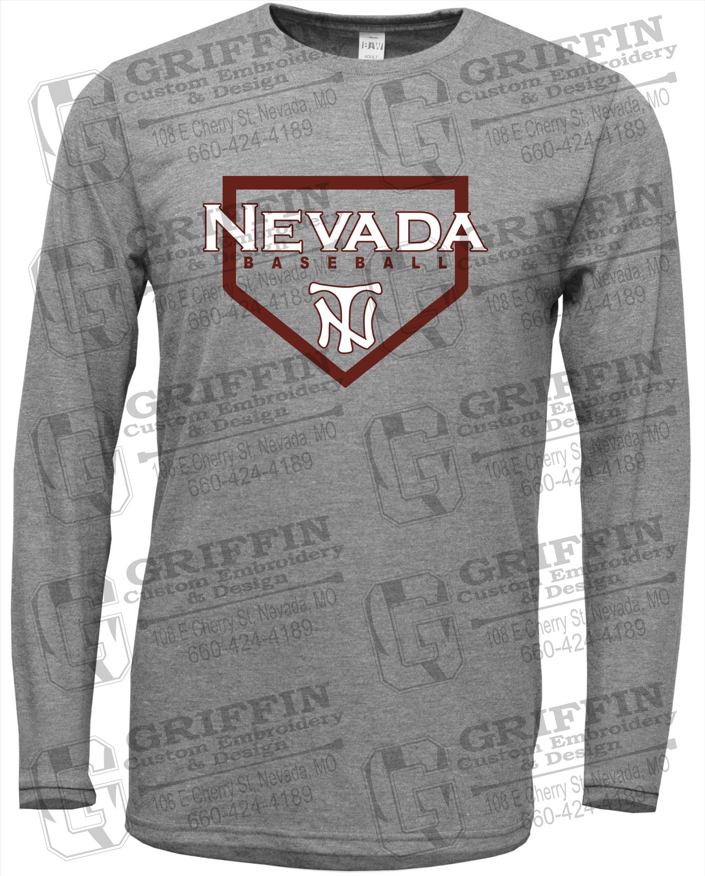 Nevada Tigers 21-S Long Sleeve T-Shirt - Baseball