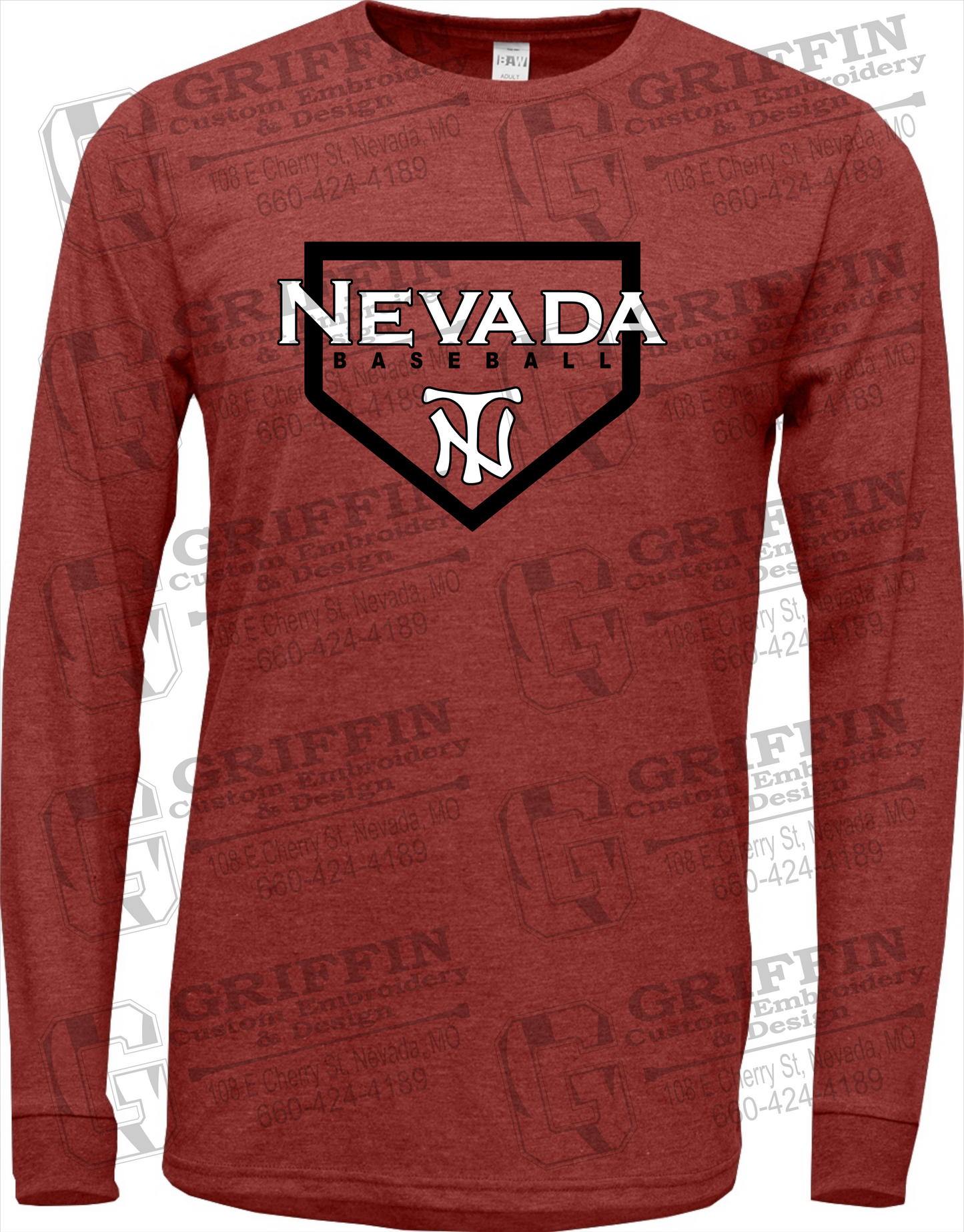 Nevada Tigers 21-S Long Sleeve T-Shirt - Baseball