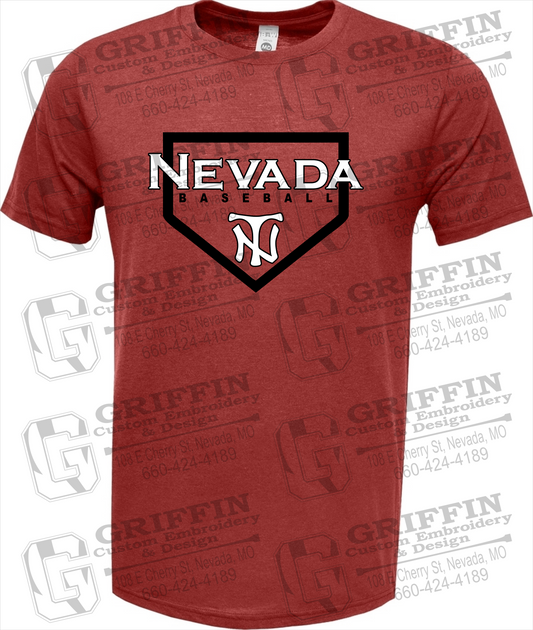 Soft-Tek Short Sleeve T-Shirt - Baseball - Nevada Tigers 21-S