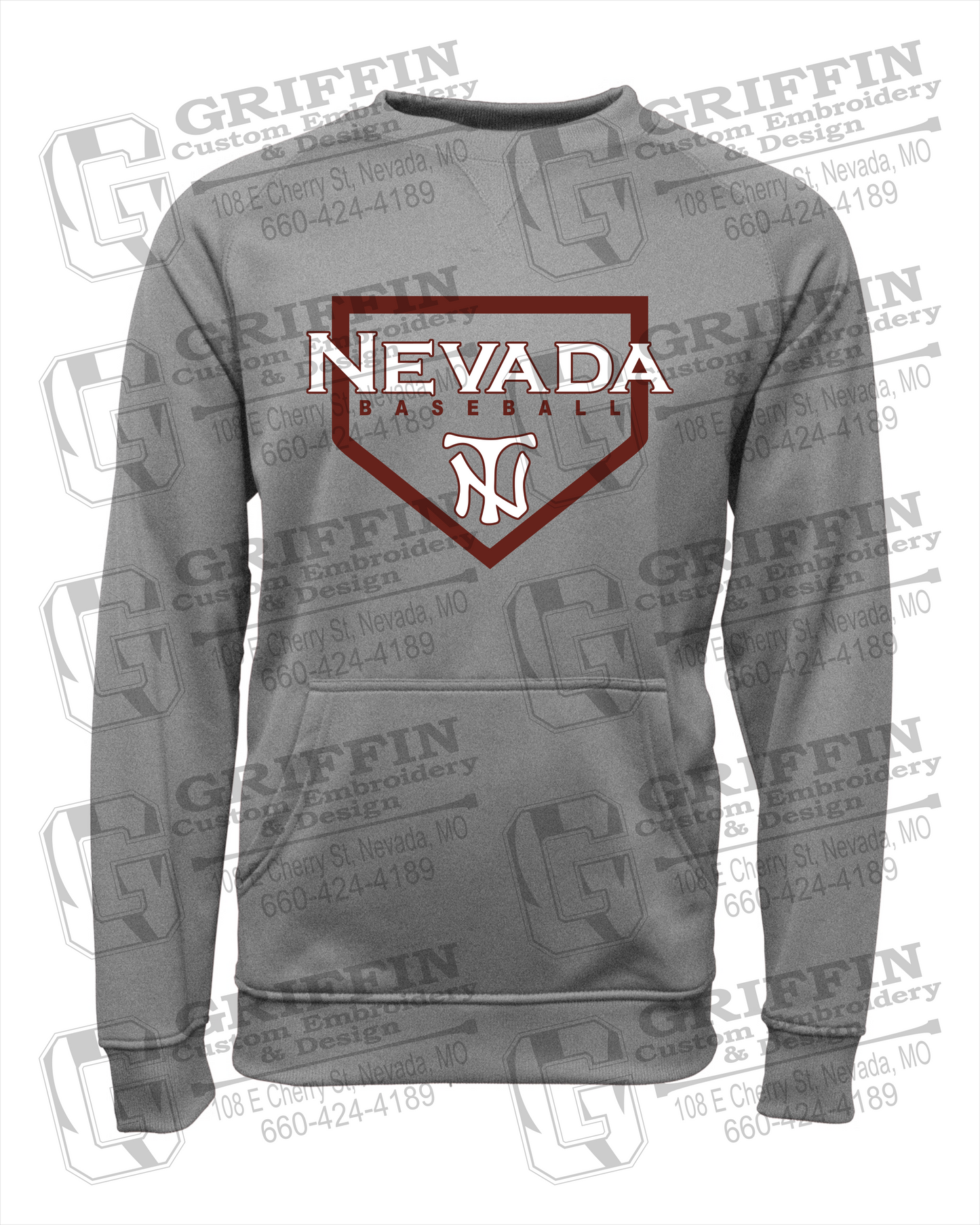 Nevada Tigers 21-S Youth Sweatshirt - Baseball