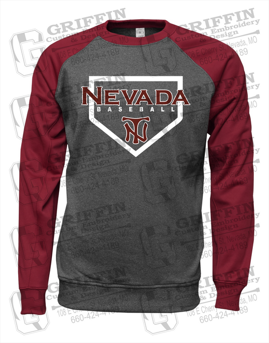 Nevada Tigers 21-S Youth Raglan Sweatshirt - Baseball