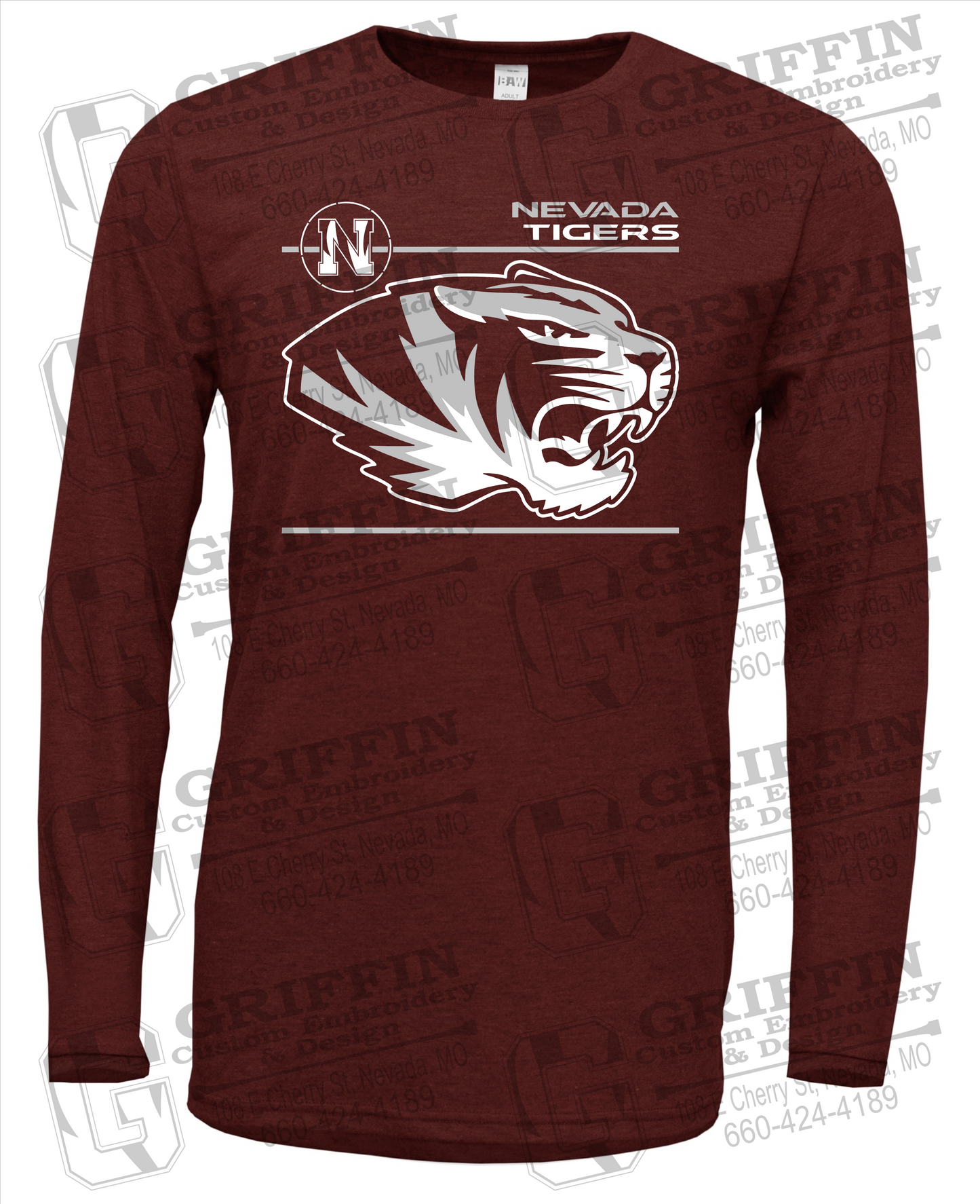Nevada Tigers 22-D Long Sleeve T-Shirt