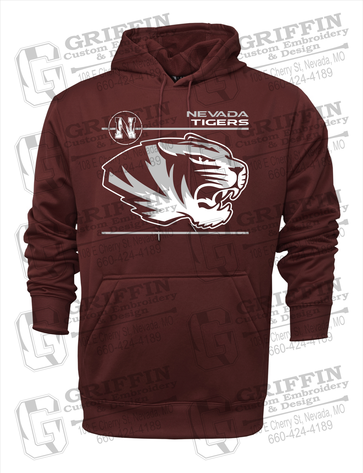 Nevada Tigers 22-D Youth Hoodie