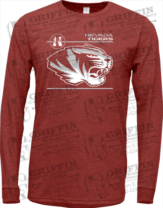 Soft-Tek Long Sleeve T-Shirt - Nevada Tigers 22-D