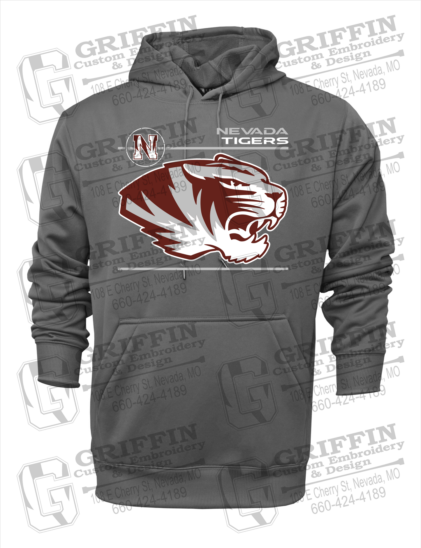 Nevada Tigers 22-D Youth Hoodie