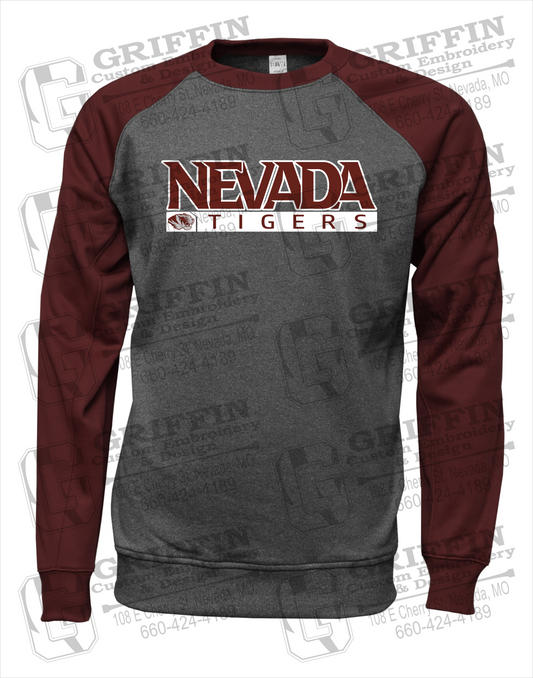 Nevada Tigers 22-G Youth Raglan Sweatshirt