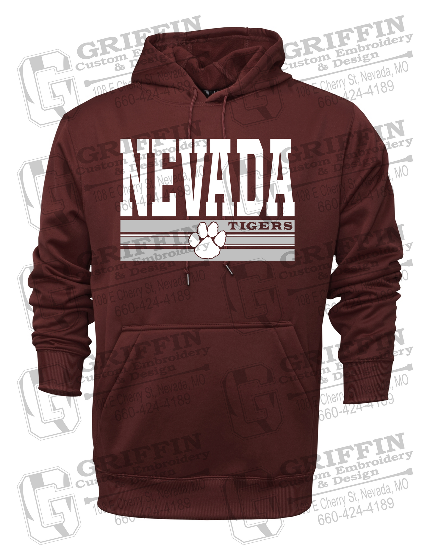 Performance Fleece Hoodie - Nevada Tigers 22-V