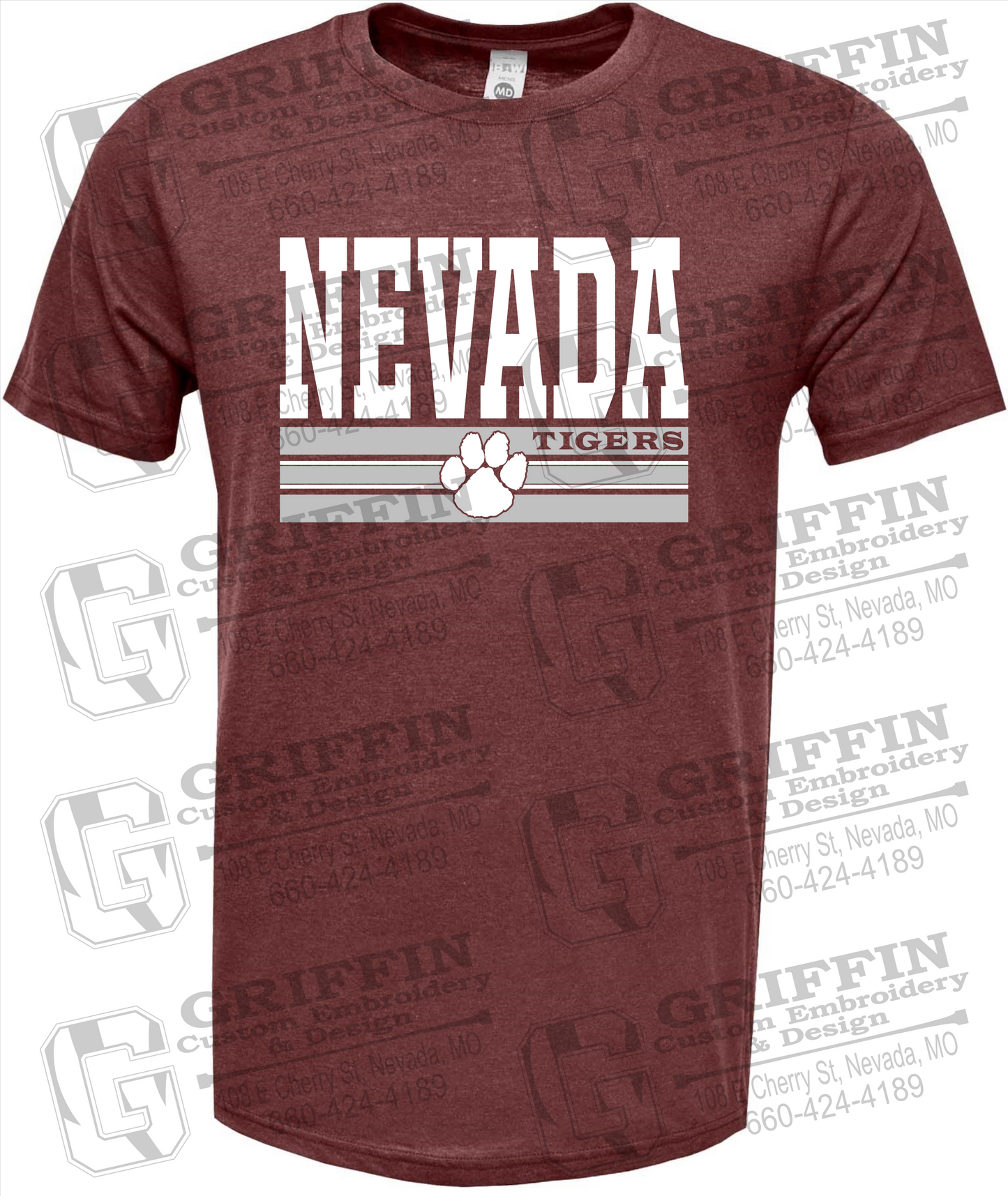 Nevada Tigers 22-V Short Sleeve T-Shirt