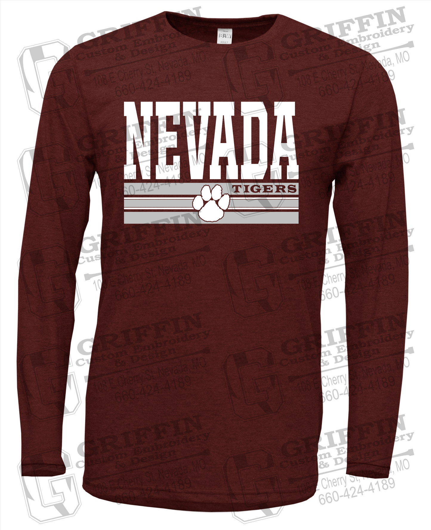 Nevada Tigers 22-V Long Sleeve T-Shirt