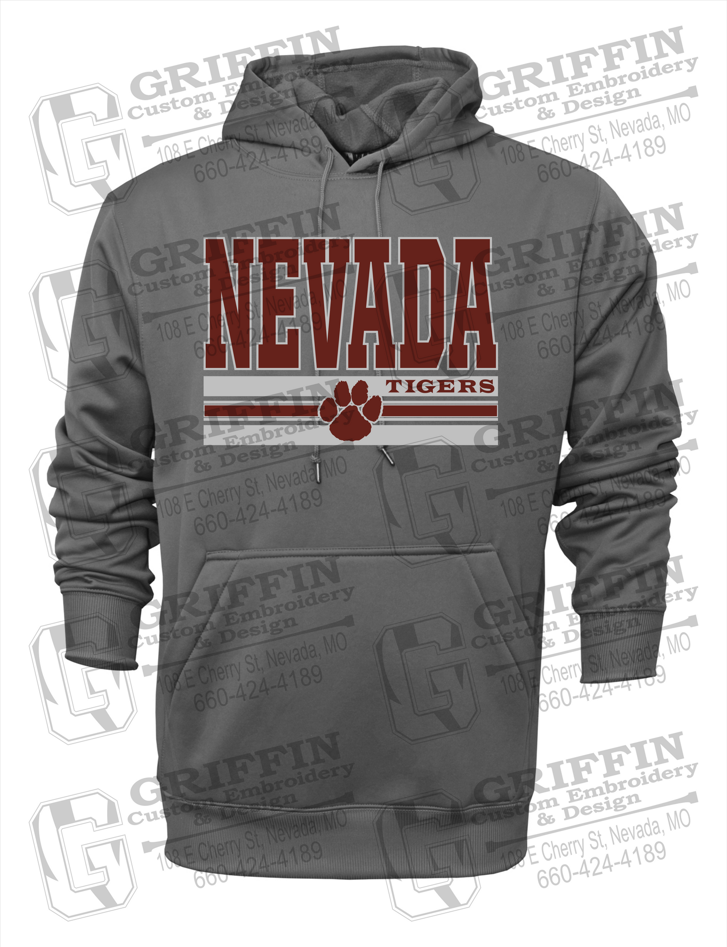 Performance Fleece Hoodie - Nevada Tigers 22-V