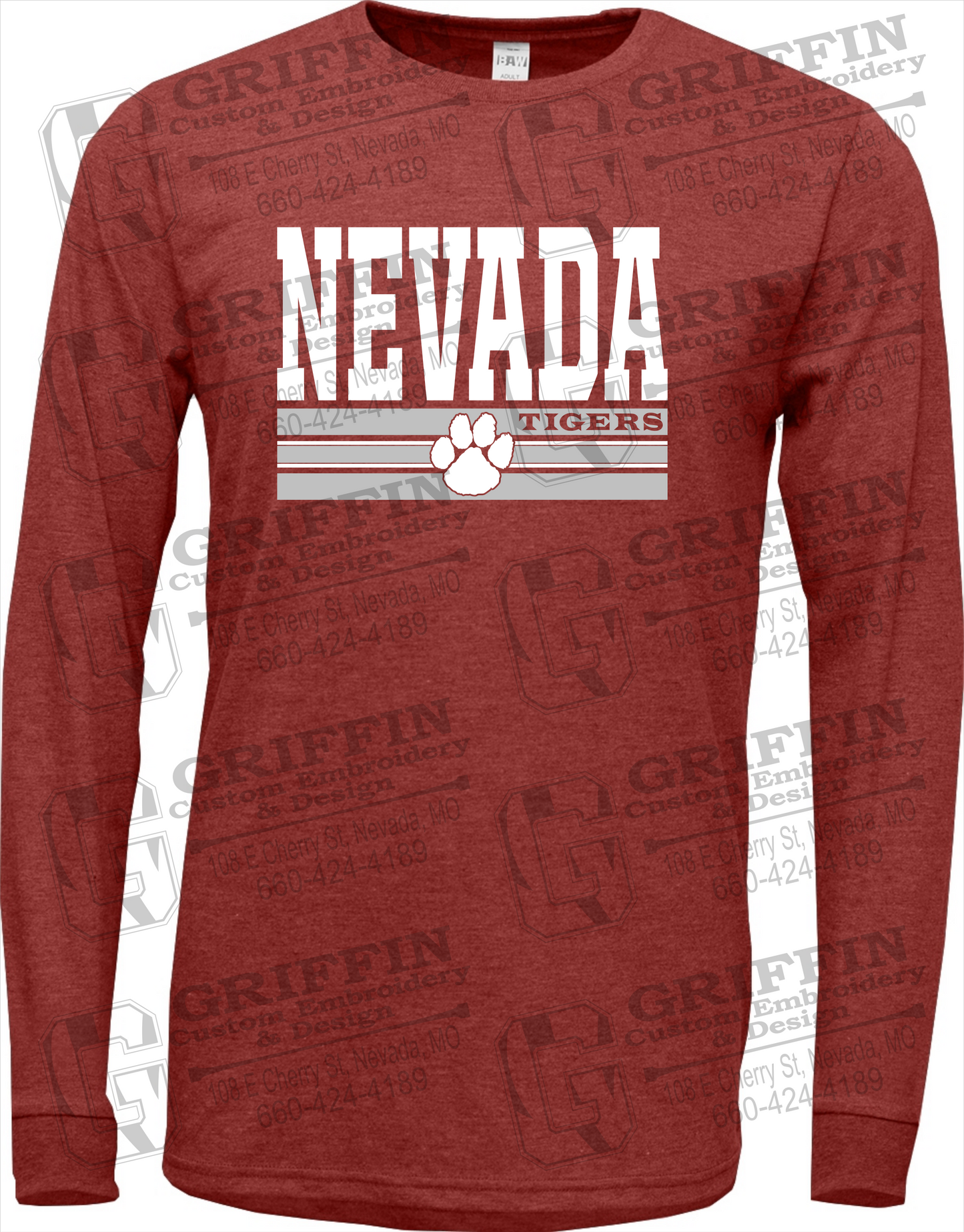 Nevada Tigers 22-V Long Sleeve T-Shirt