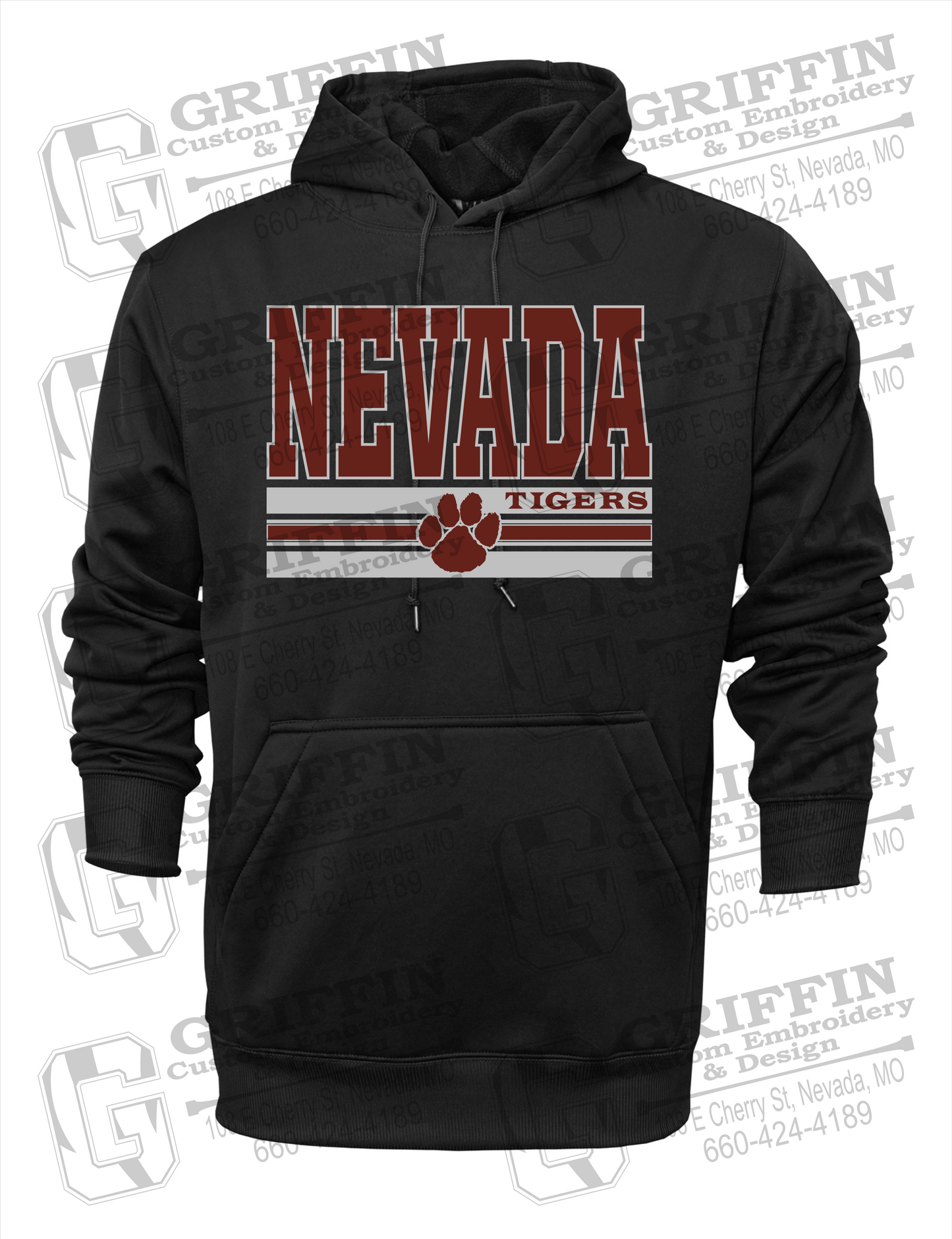 Performance Fleece Hoodie - Nevada Tigers 22-V