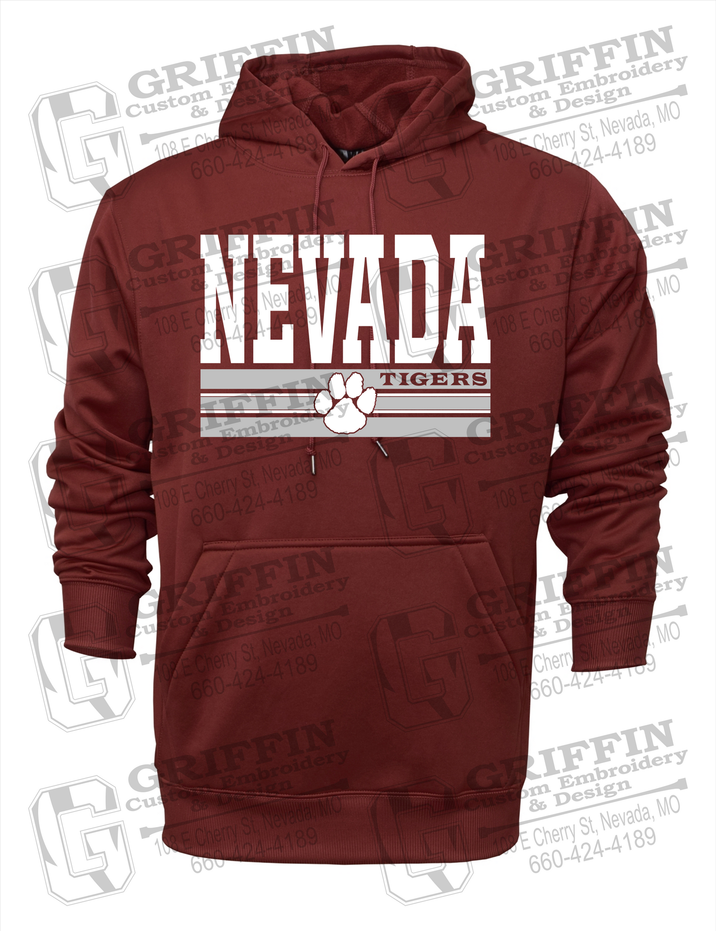 Performance Fleece Hoodie - Nevada Tigers 22-V