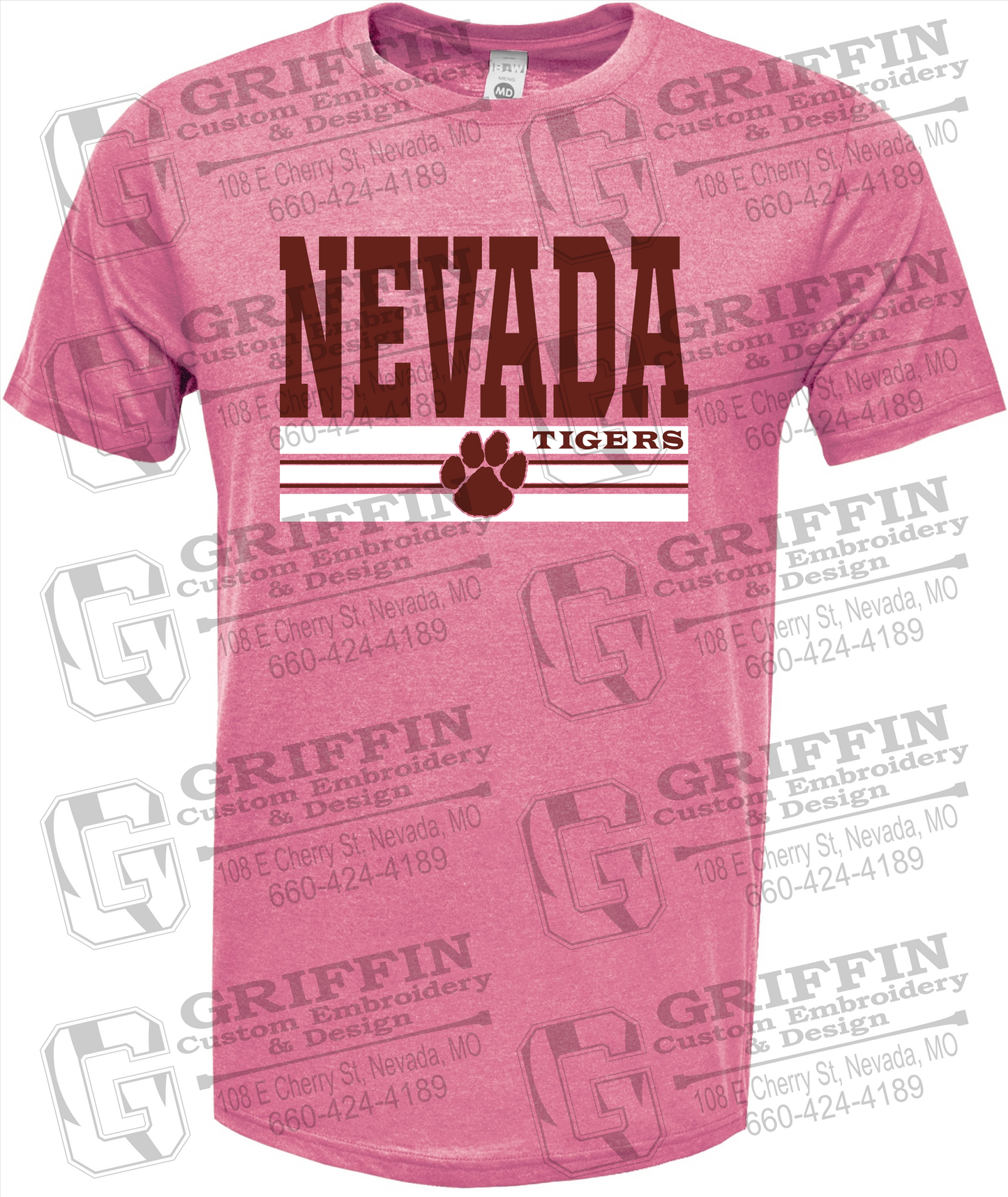 Soft-Tek Short Sleeve T-Shirt - Nevada Tigers 22-V