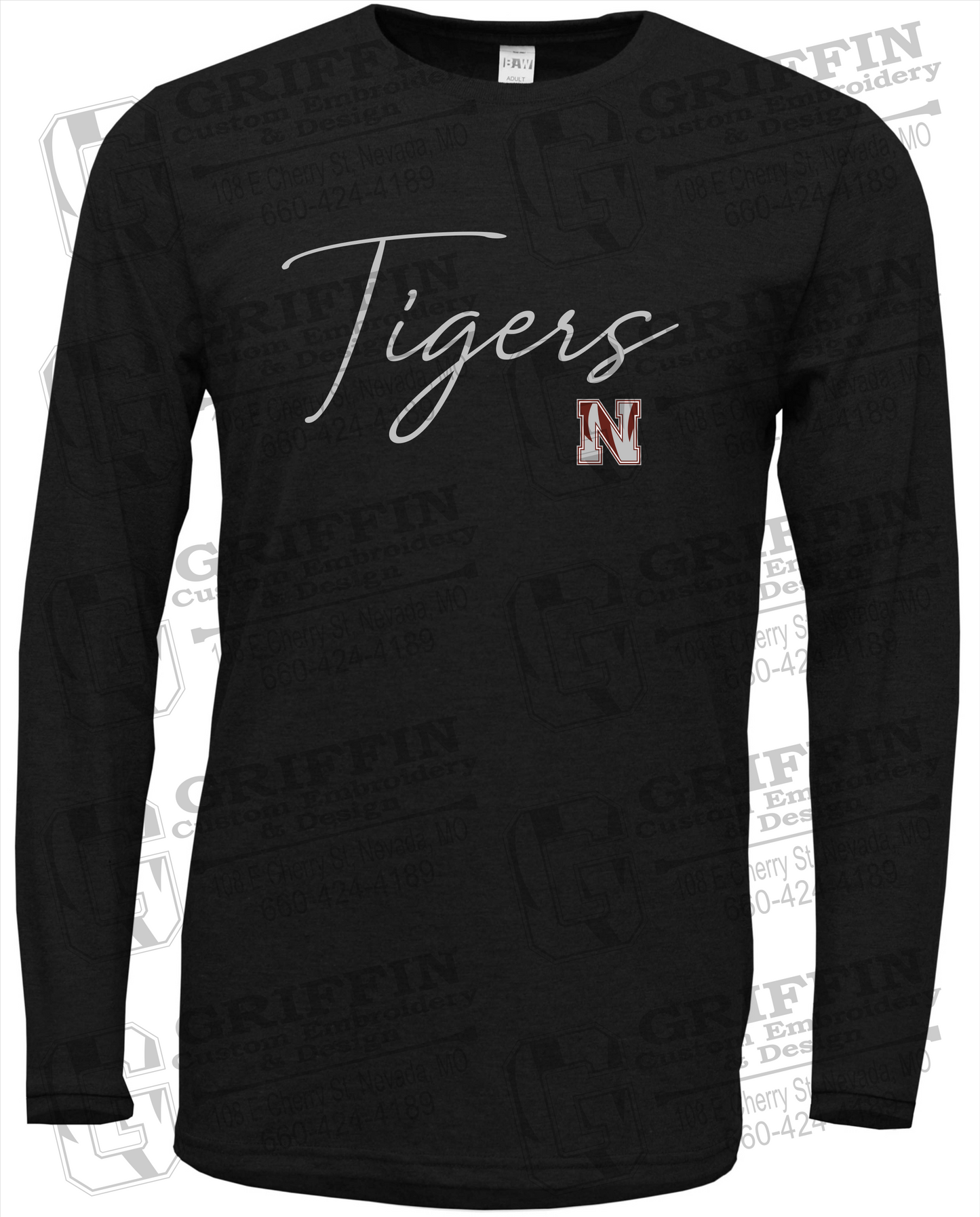 Soft-Tek Long Sleeve T-Shirt - Nevada Tigers 23-A