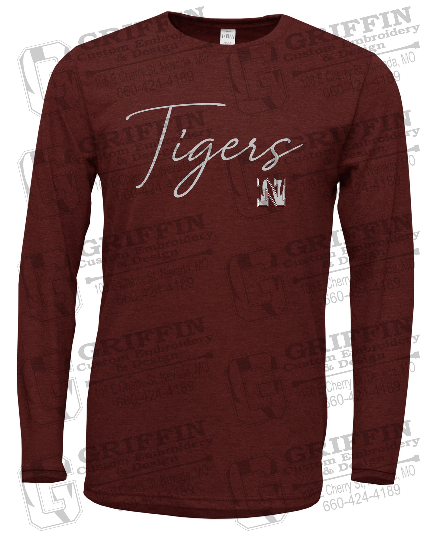 Soft-Tek Long Sleeve T-Shirt - Nevada Tigers 23-A