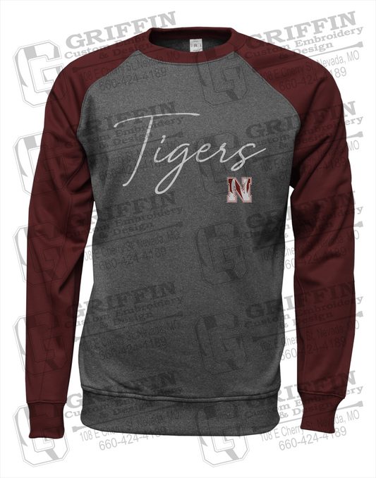 Nevada Tigers 23-A Youth Raglan Sweatshirt