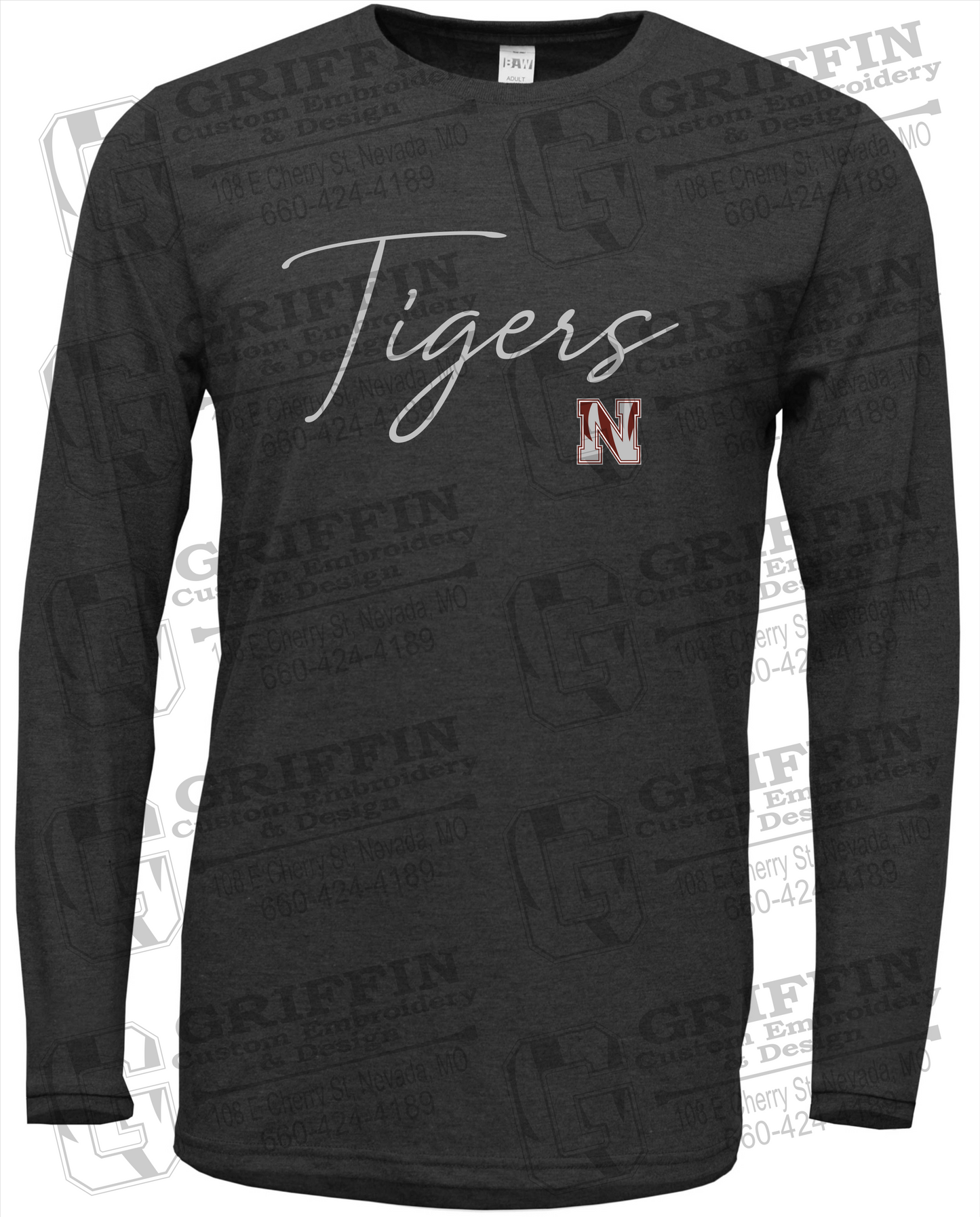 Soft-Tek Long Sleeve T-Shirt - Nevada Tigers 23-A