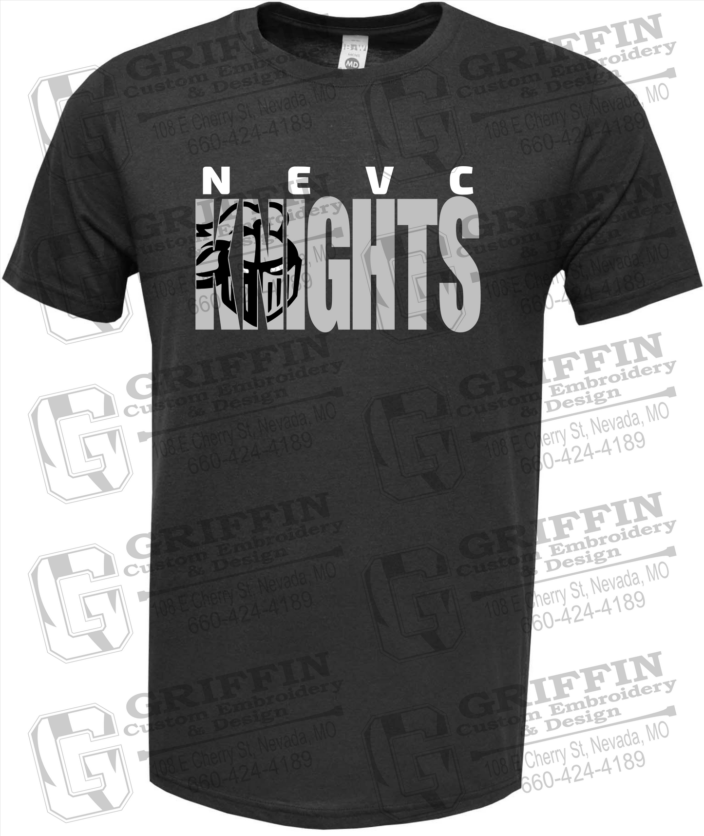 Soft-Tek Short Sleeve T-Shirt - NEVC Knights 23-B