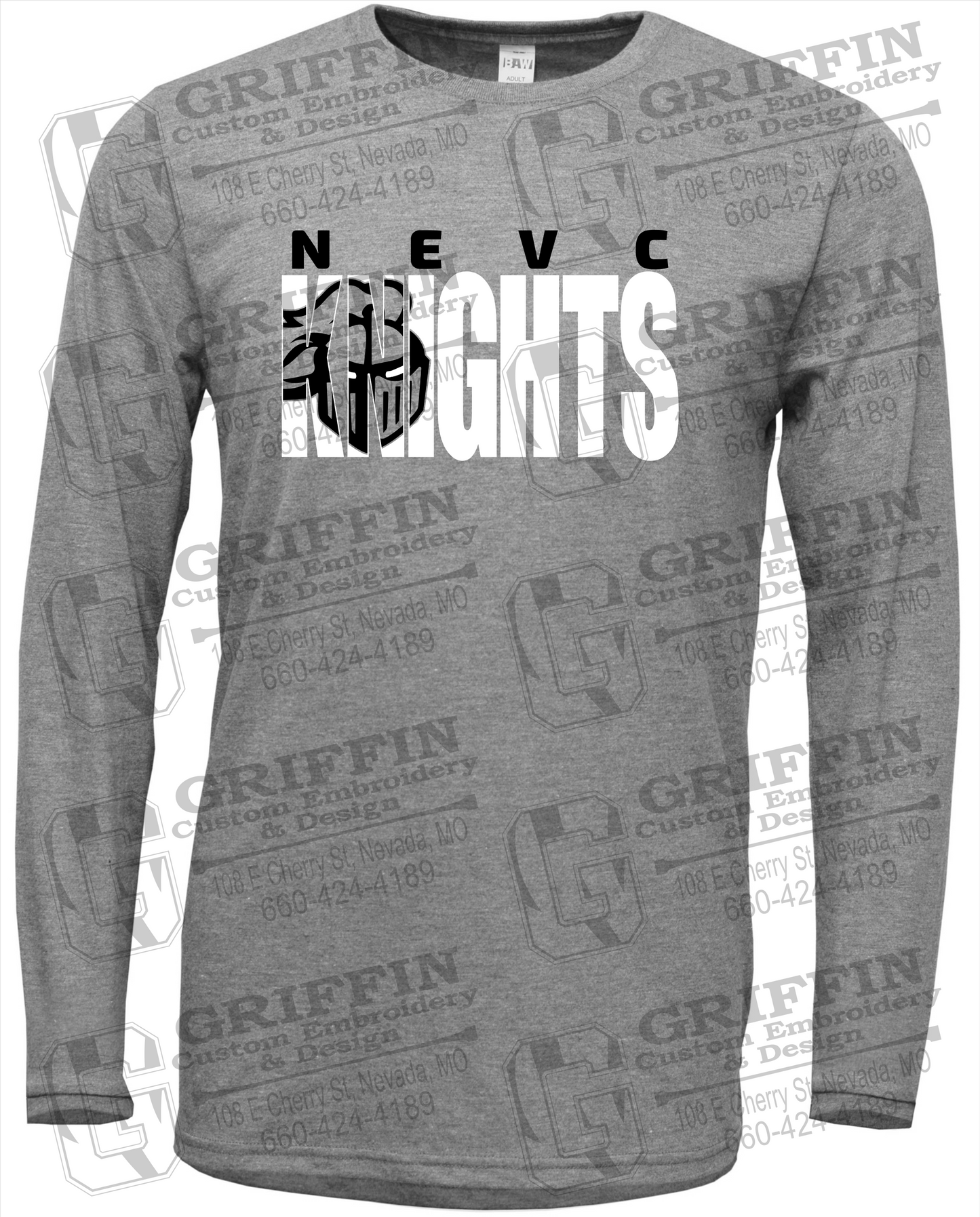 NEVC Knights 23-B Long Sleeve T-Shirt