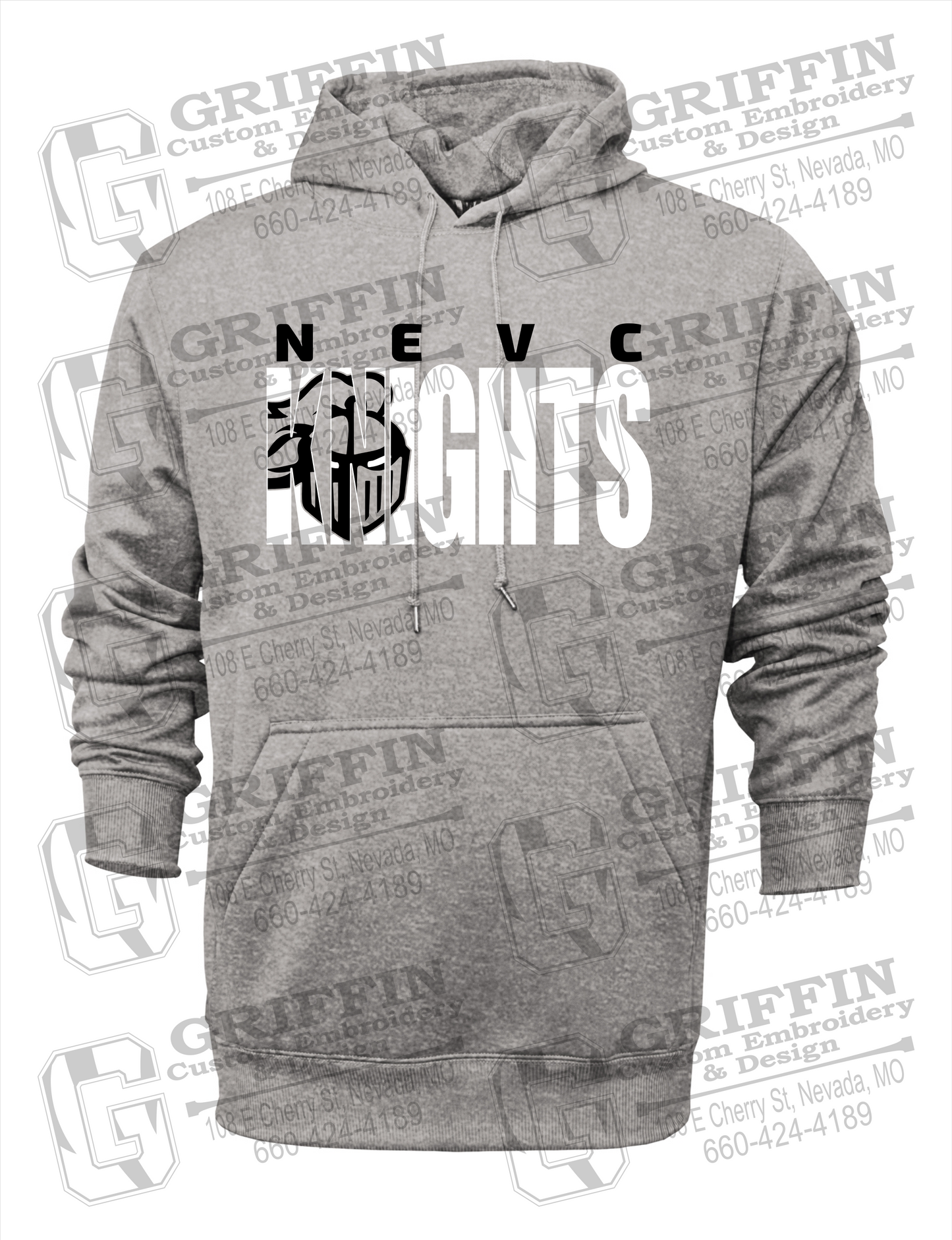 Performance Fleece Hoodie - NEVC Knights 23-B