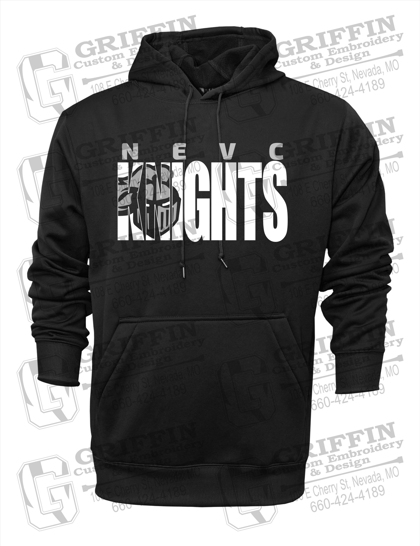 Performance Fleece Hoodie - NEVC Knights 23-B