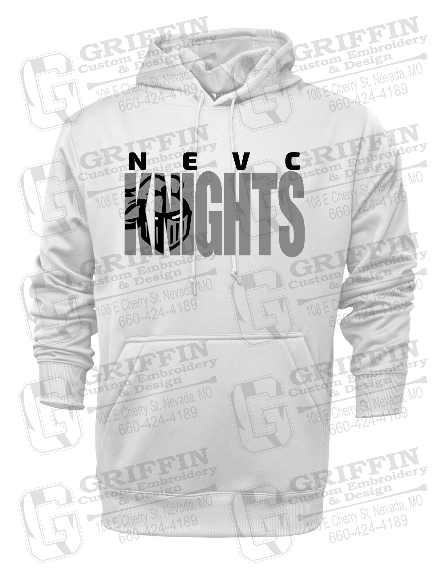 Performance Fleece Hoodie - NEVC Knights 23-B