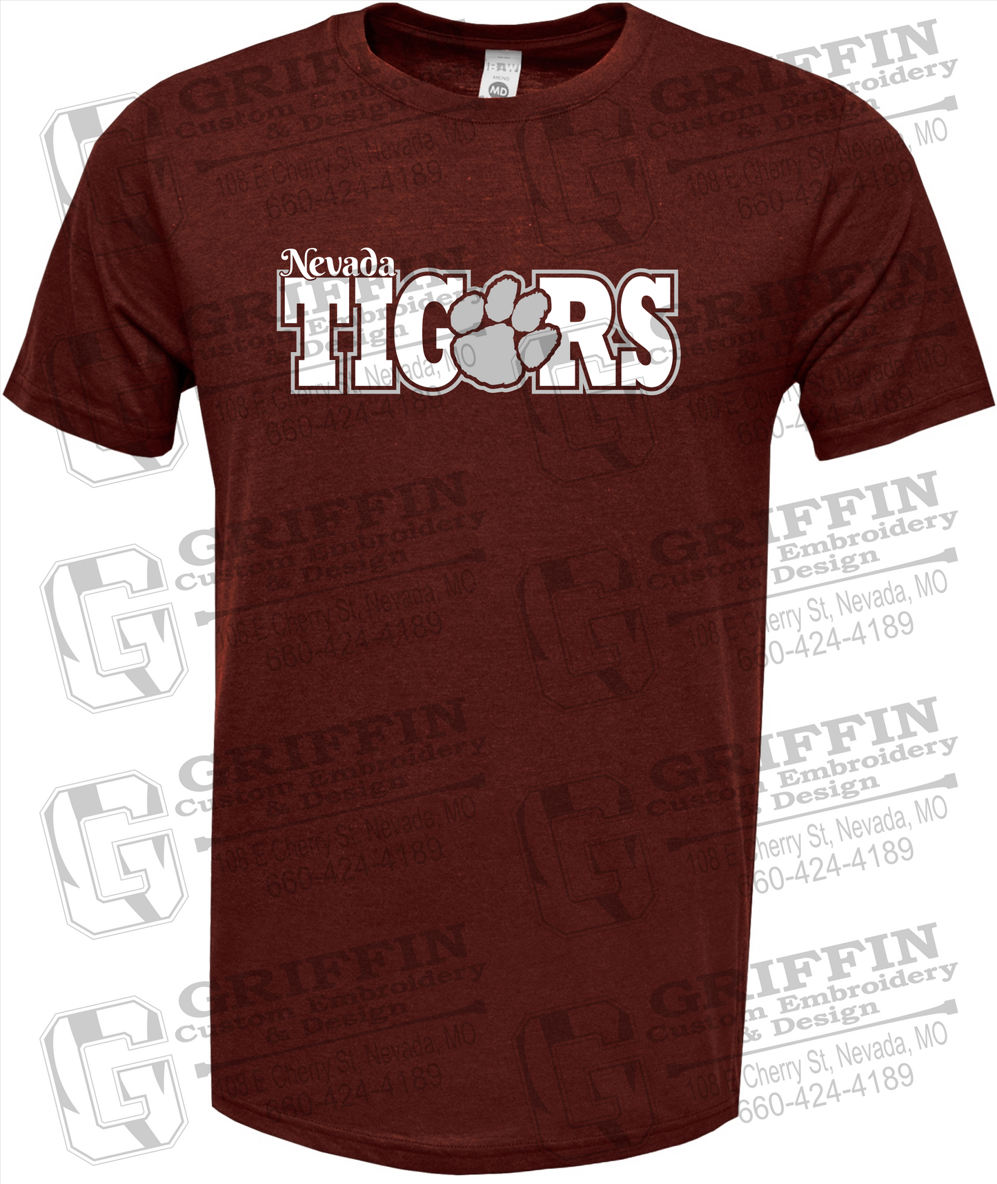 Nevada Tigers 23-D Short Sleeve T-Shirt