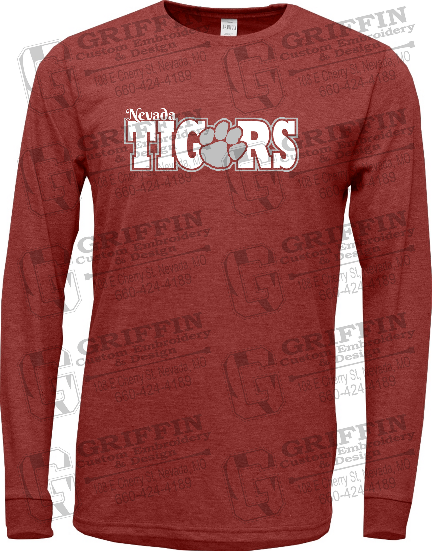 Nevada Tigers 23-D Long Sleeve T-Shirt