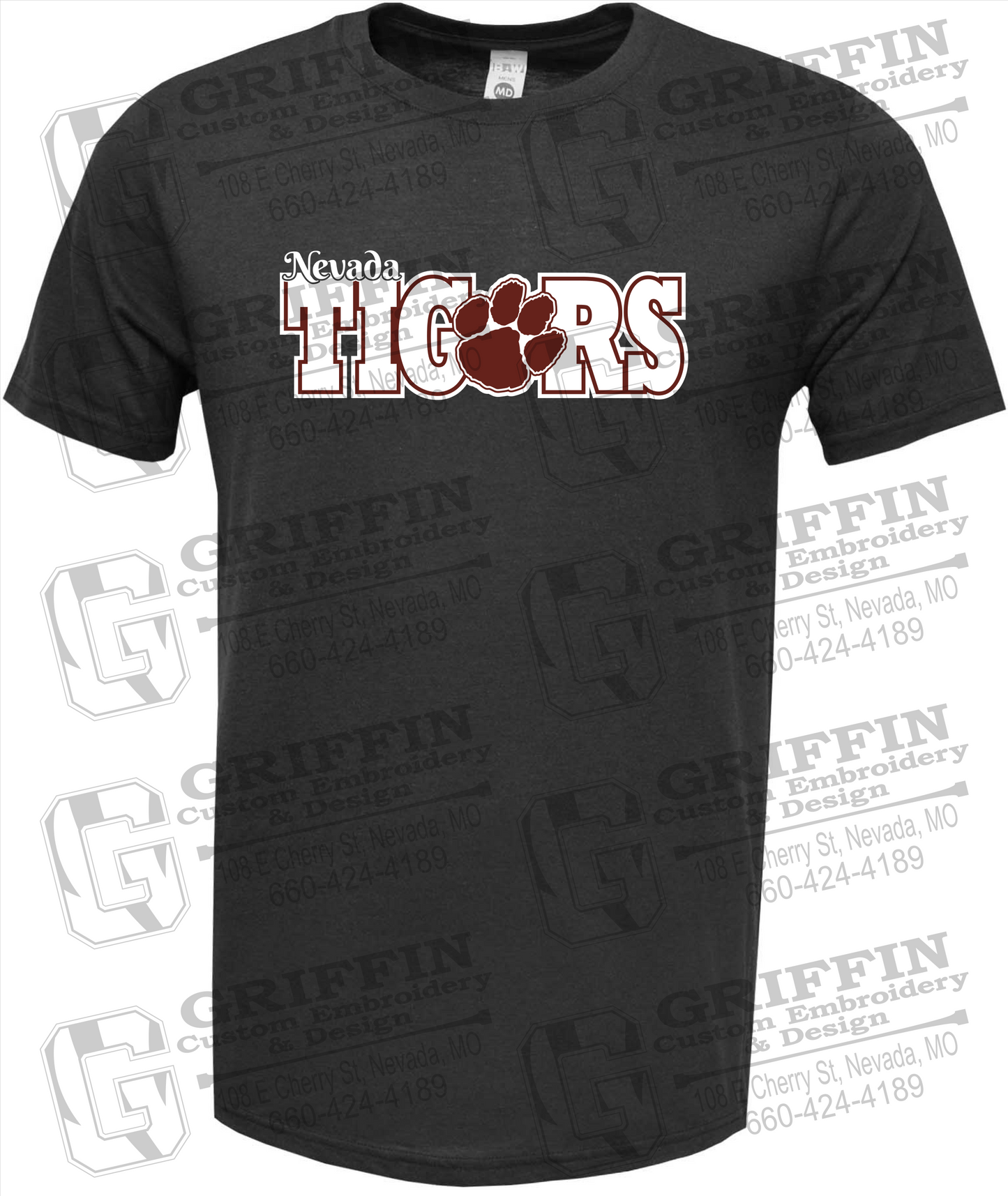 Nevada Tigers 23-D Short Sleeve T-Shirt