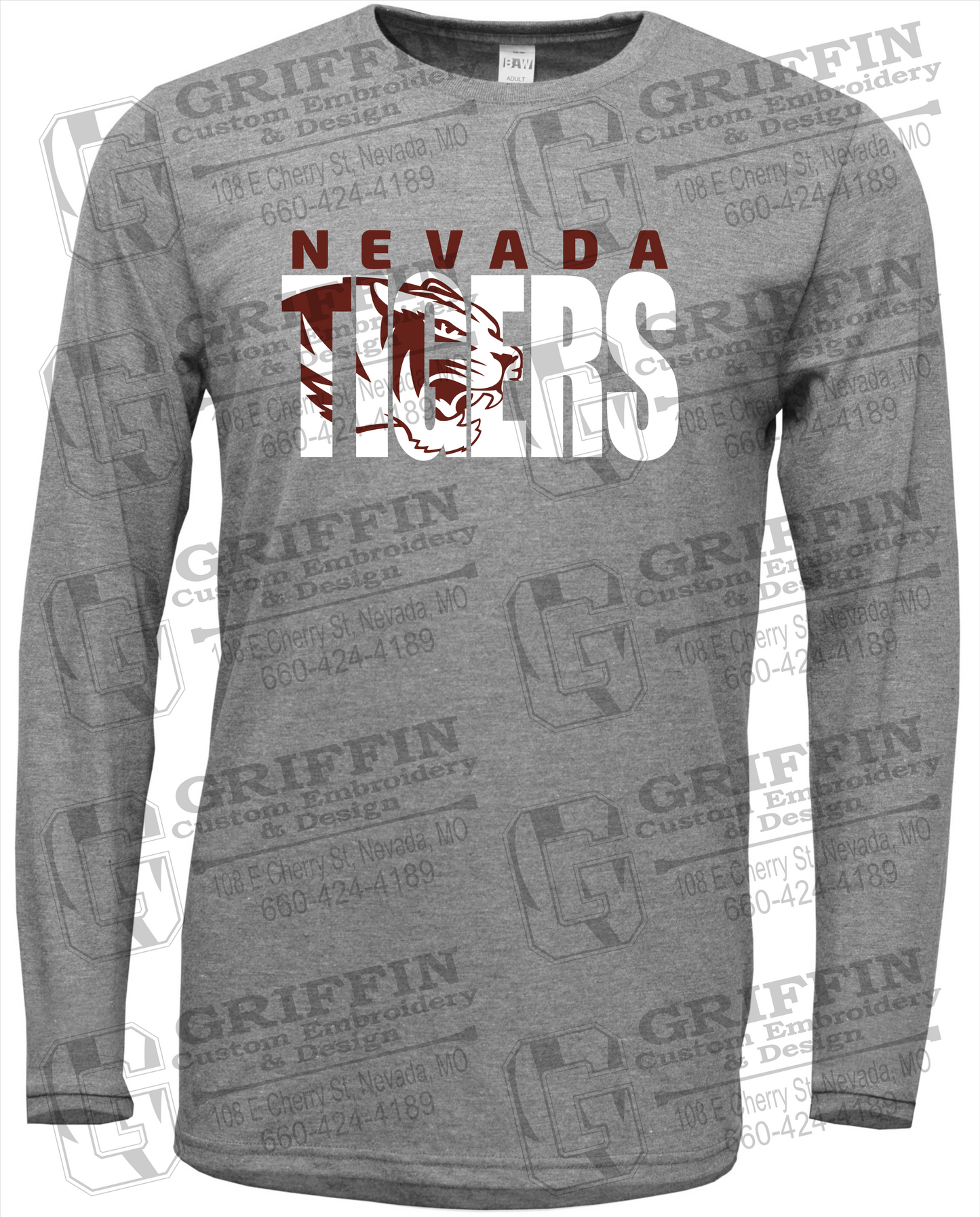 Nevada Tigers 23-F Long Sleeve T-Shirt