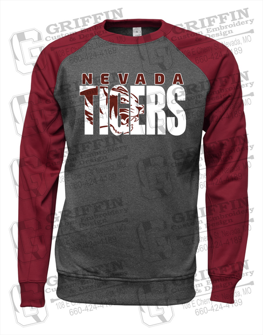 Nevada Tigers 23-F Youth Raglan Sweatshirt