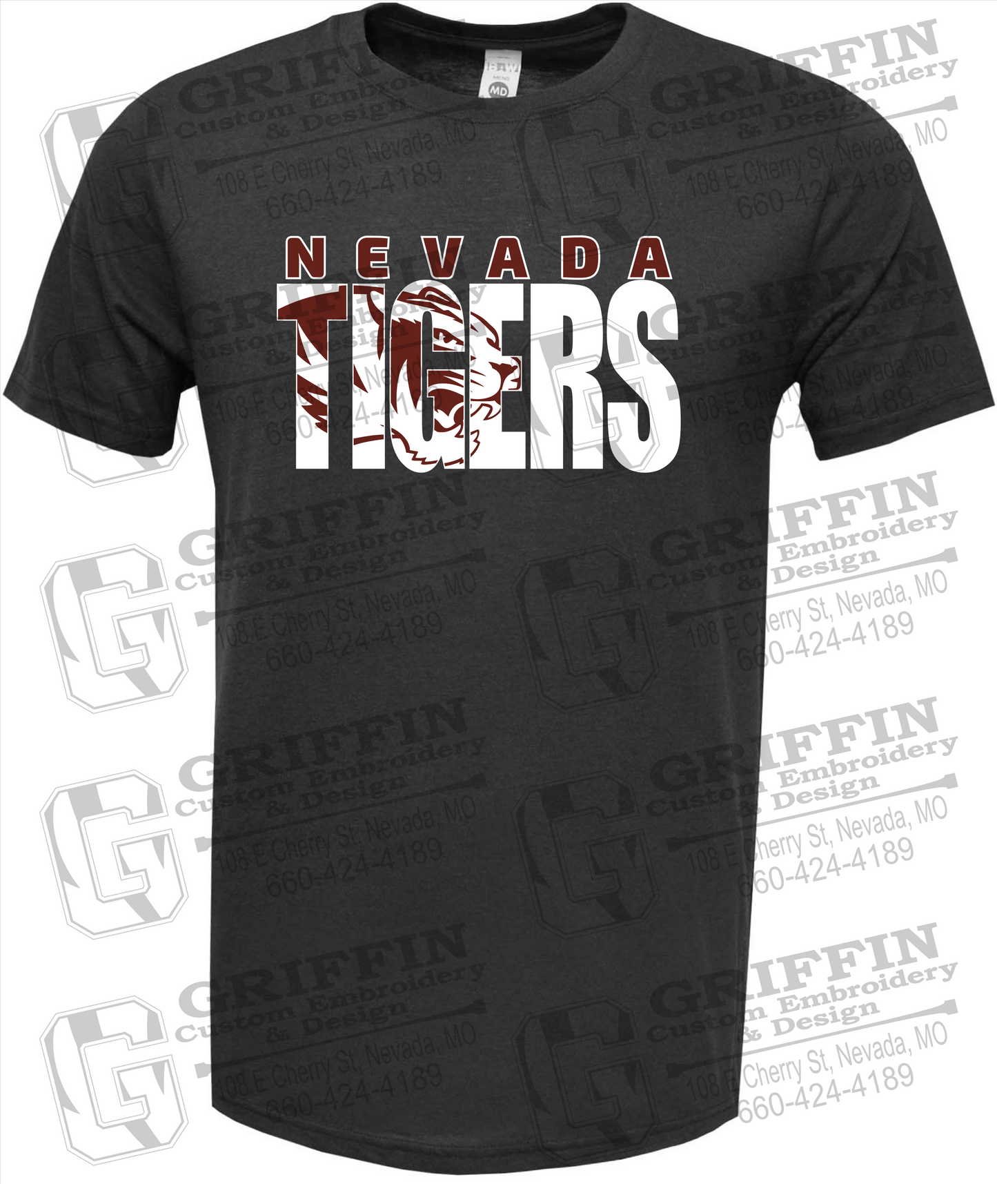 Soft-Tek Short Sleeve T-Shirt - Nevada Tigers 23-F
