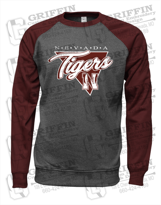 Nevada Tigers 23-G Youth Raglan Sweatshirt