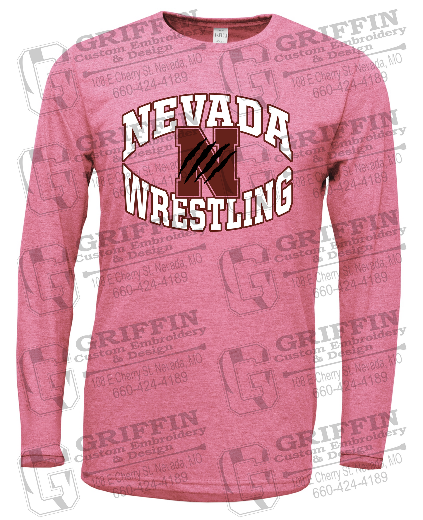 Nevada Tigers 23-H Long Sleeve T-Shirt - Wrestling