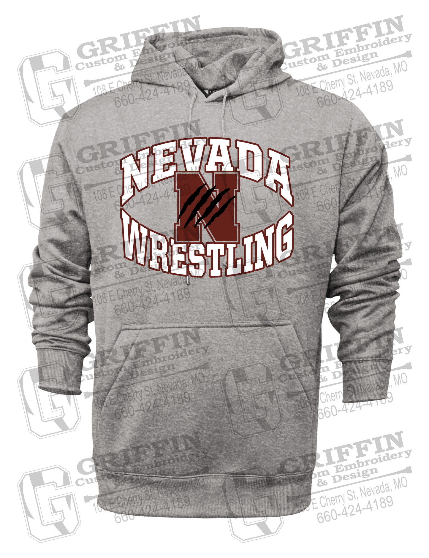 Nevada Tigers 23-H Youth Hoodie - Wrestling