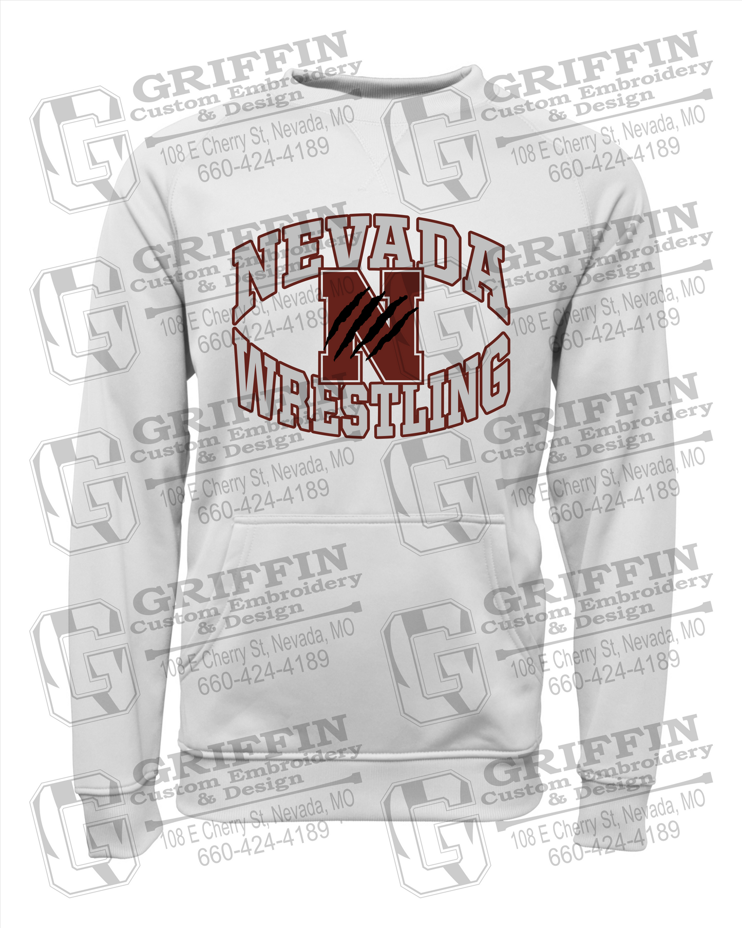 Nevada Tigers 23-H Youth Sweatshirt - Wrestling