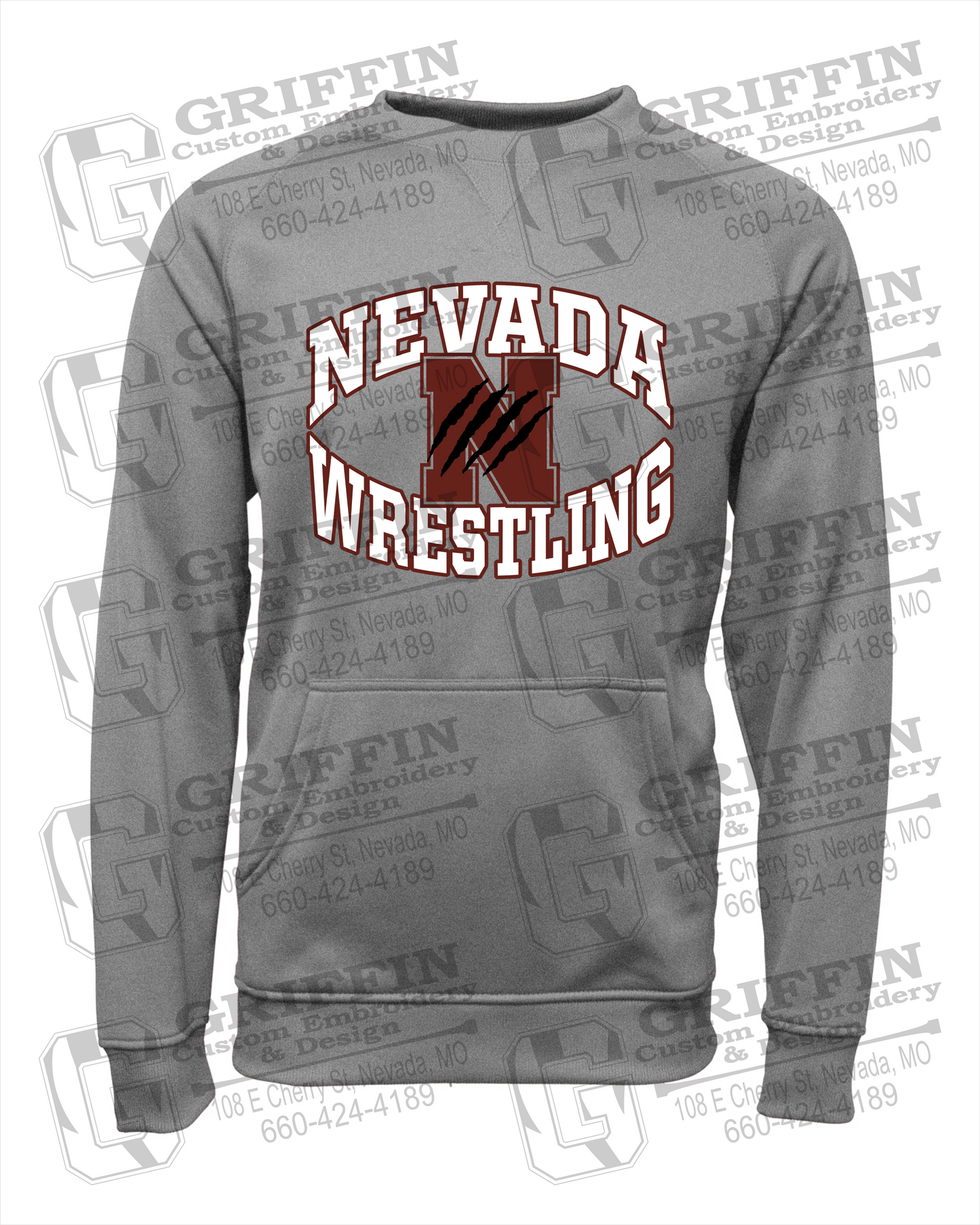 Performance Fleece Sweatshirt - Wrestling - Nevada Tigers 23-H