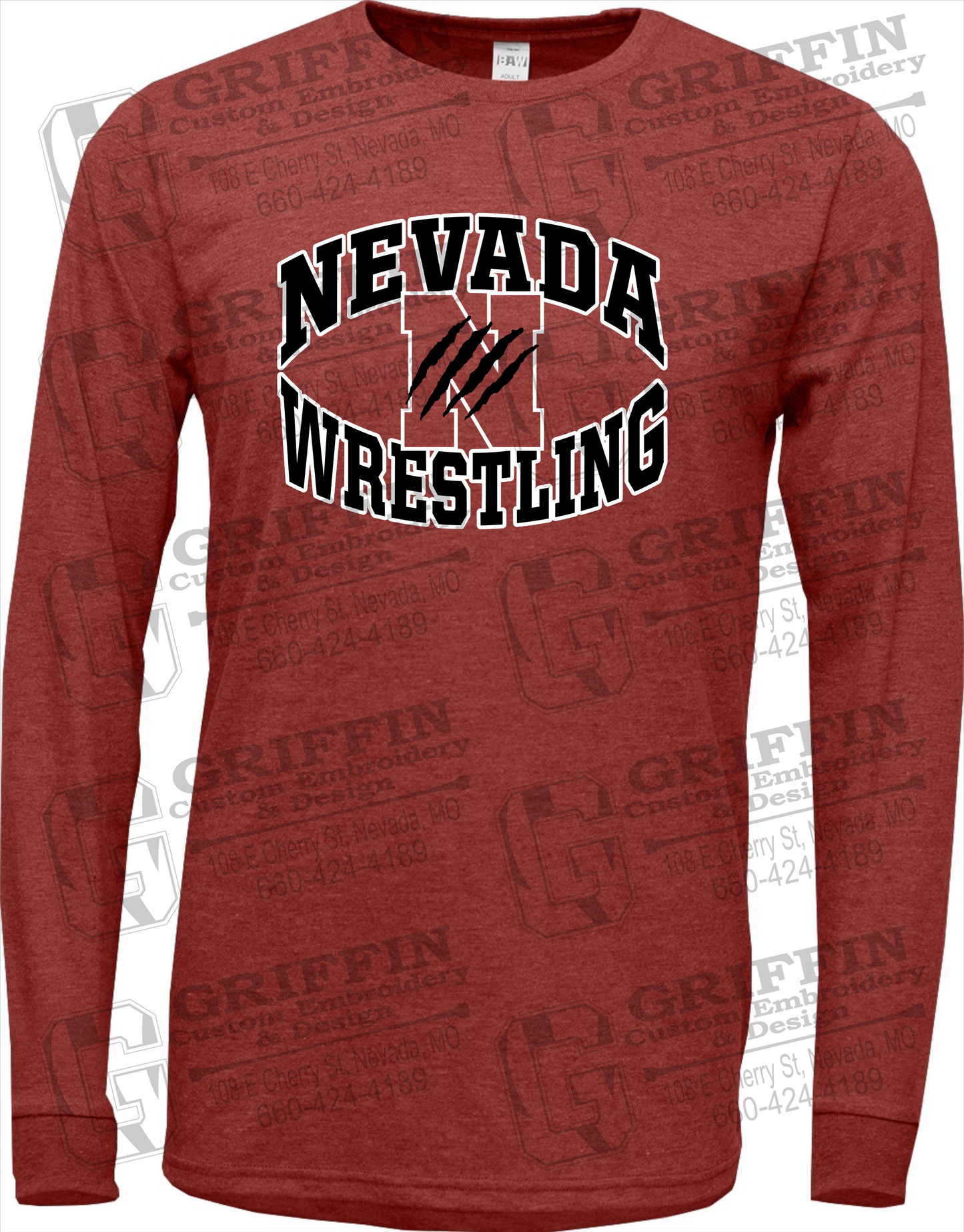 Nevada Tigers 23-H Long Sleeve T-Shirt - Wrestling