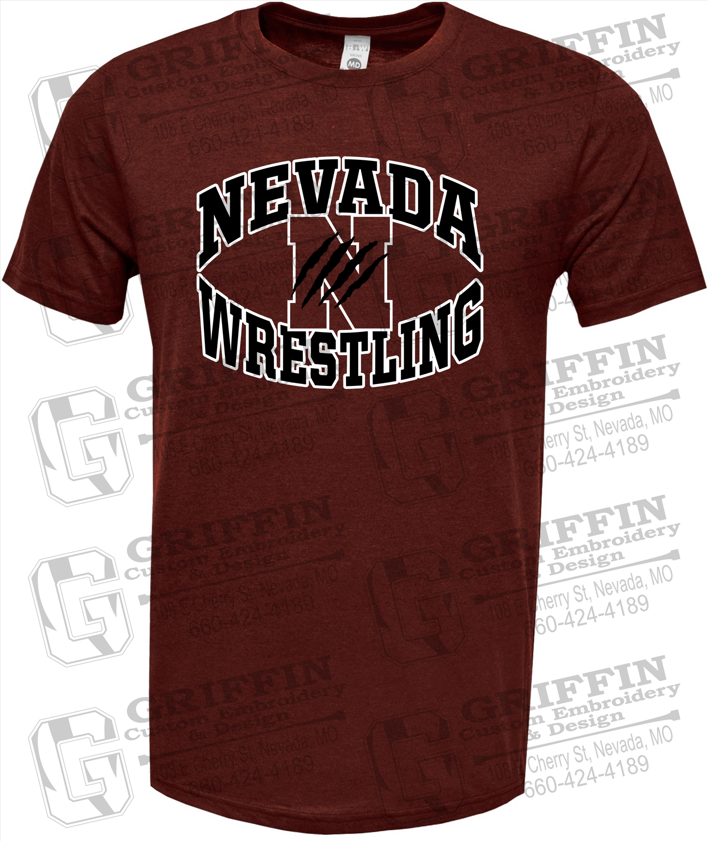 Nevada Tigers 23-H Short Sleeve T-Shirt - Wrestling
