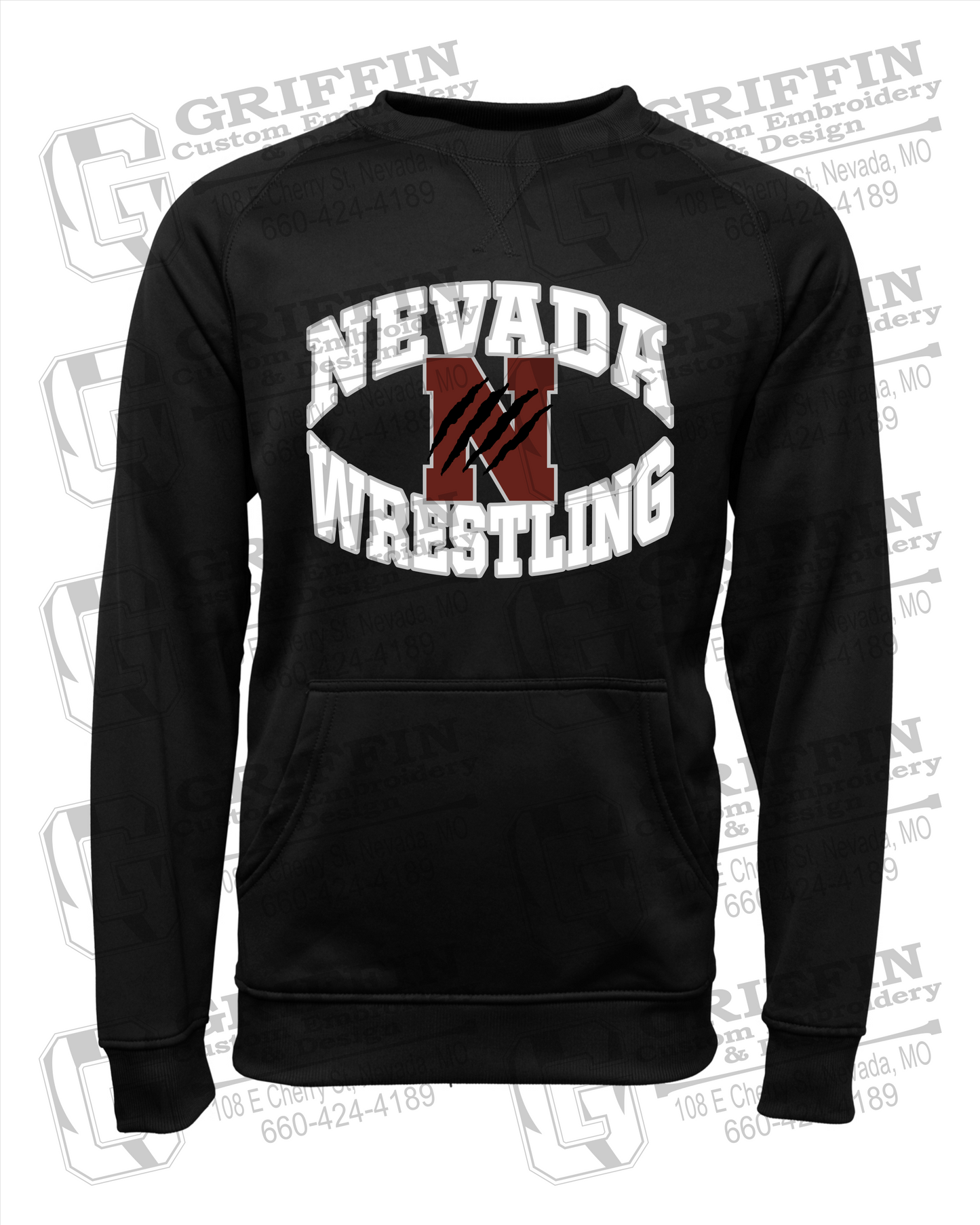 Performance Fleece Sweatshirt - Wrestling - Nevada Tigers 23-H