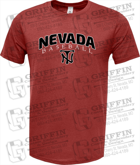 Soft-Tek Short Sleeve T-Shirt - Baseball - Nevada Tigers 23-J