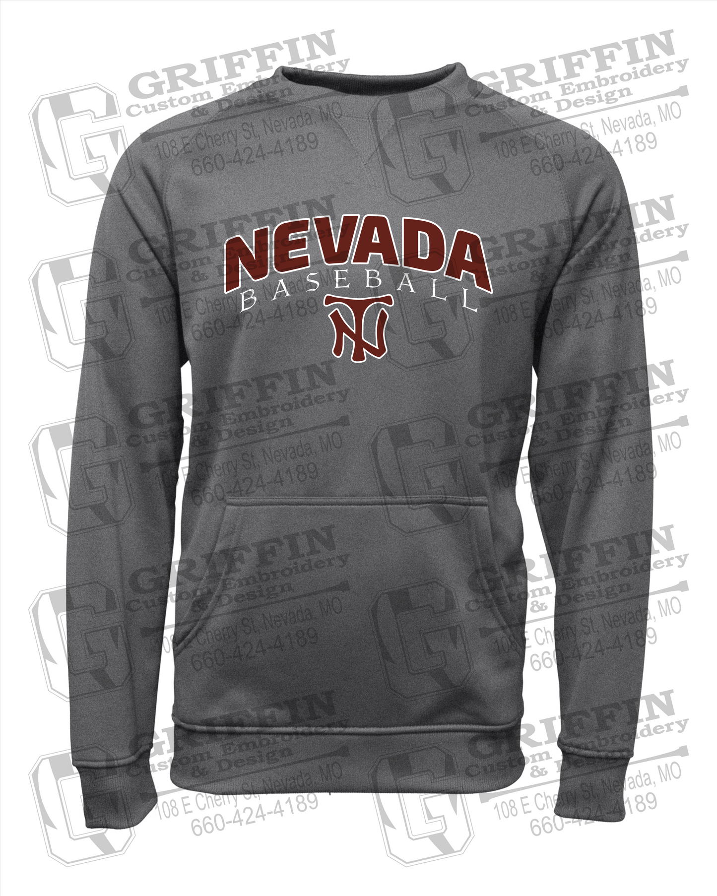 Nevada Tigers 23-J Youth Sweatshirt - Baseball