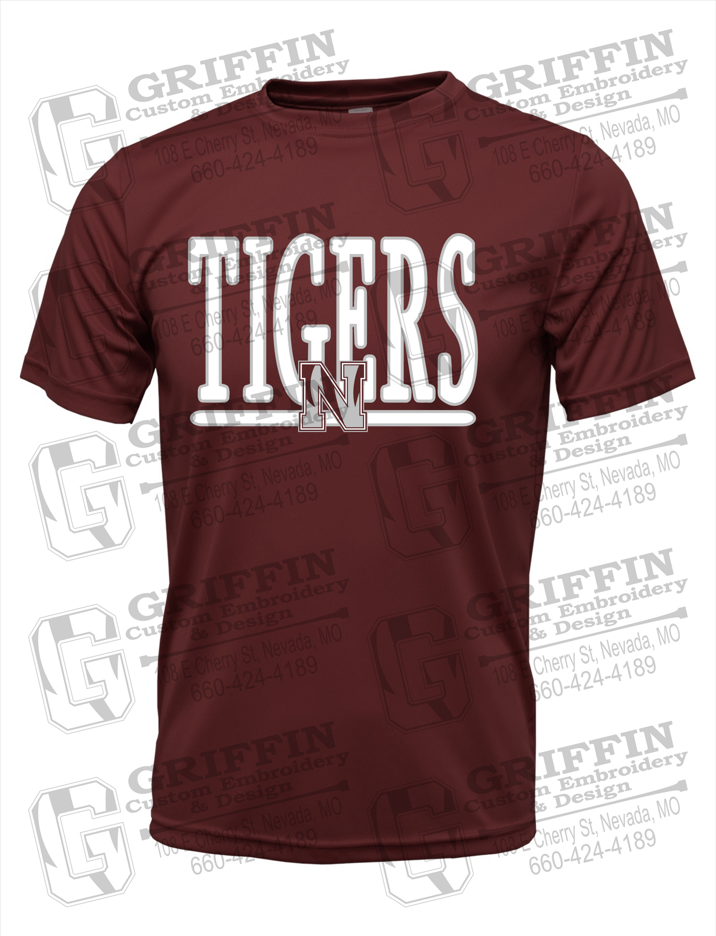 Dry-Fit Short Sleeve T-Shirt - Nevada Tigers 23-K