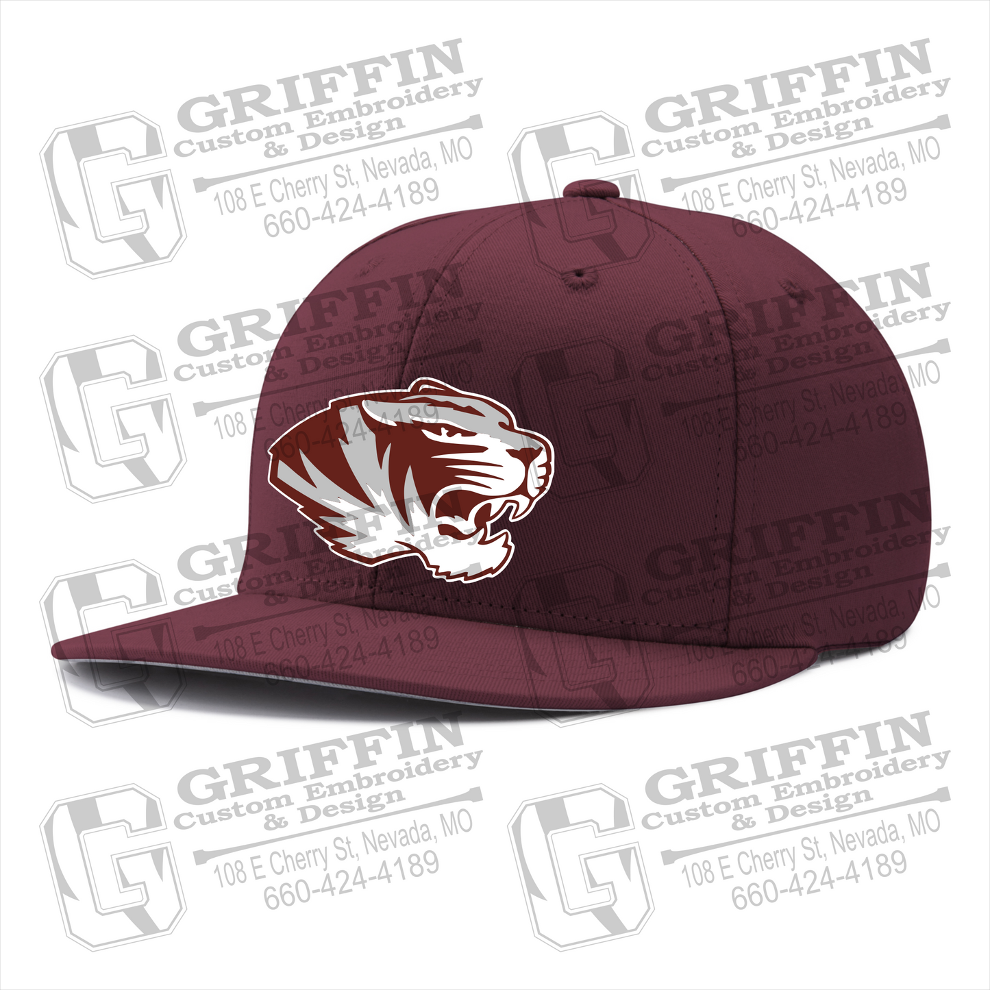 Pennant Snapback Cap - Tiger Head Logo